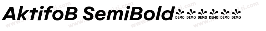 AktifoB SemiBold字体转换